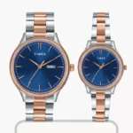 Timex Blue Dial Couple Watch