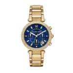 Michael Kors Gold Blue Dial Watch
